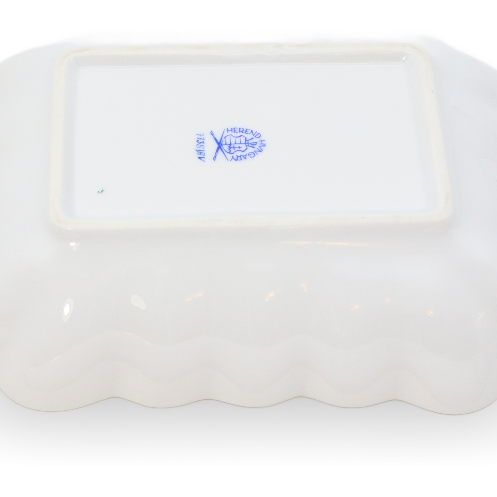 Herend Apponyi Grün - Schmuckschale - Serviertablett - Porzellanschale - Vintage Ungarisches Porzellan Thumbnail for Herend Apponyi Grün - Schmuckschale - Serviertablett - Porzellanschale - Vintage Ungarisches Porzellan