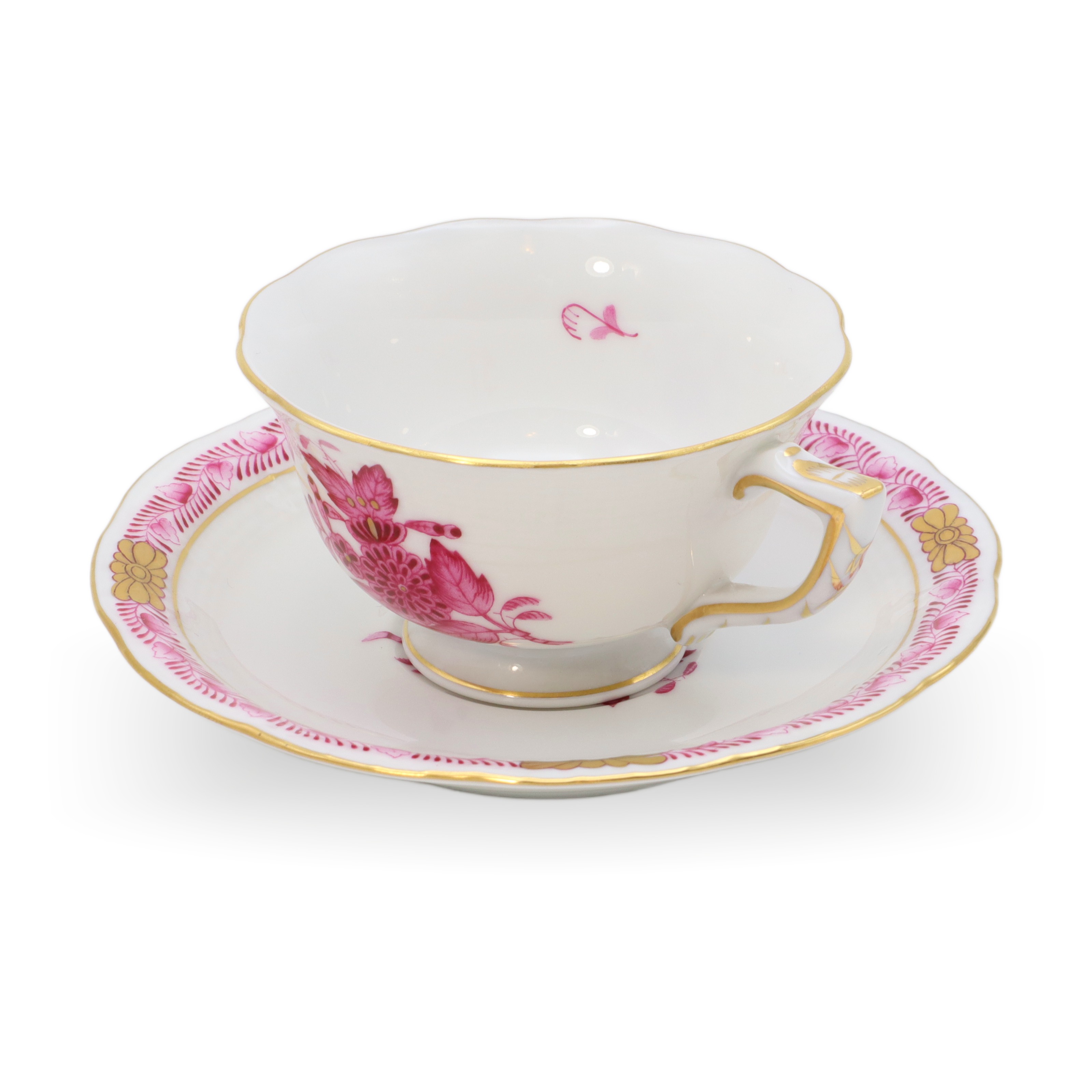 Herend Apponyi Purpur Mocca - Espresso Tassen Untertassen Set - Handbemaltes Porzellan - Ungarn Thumbnail for Herend Apponyi Purpur Mocca - Espresso Tassen Untertassen Set - Handbemaltes Porzellan - Ungarn