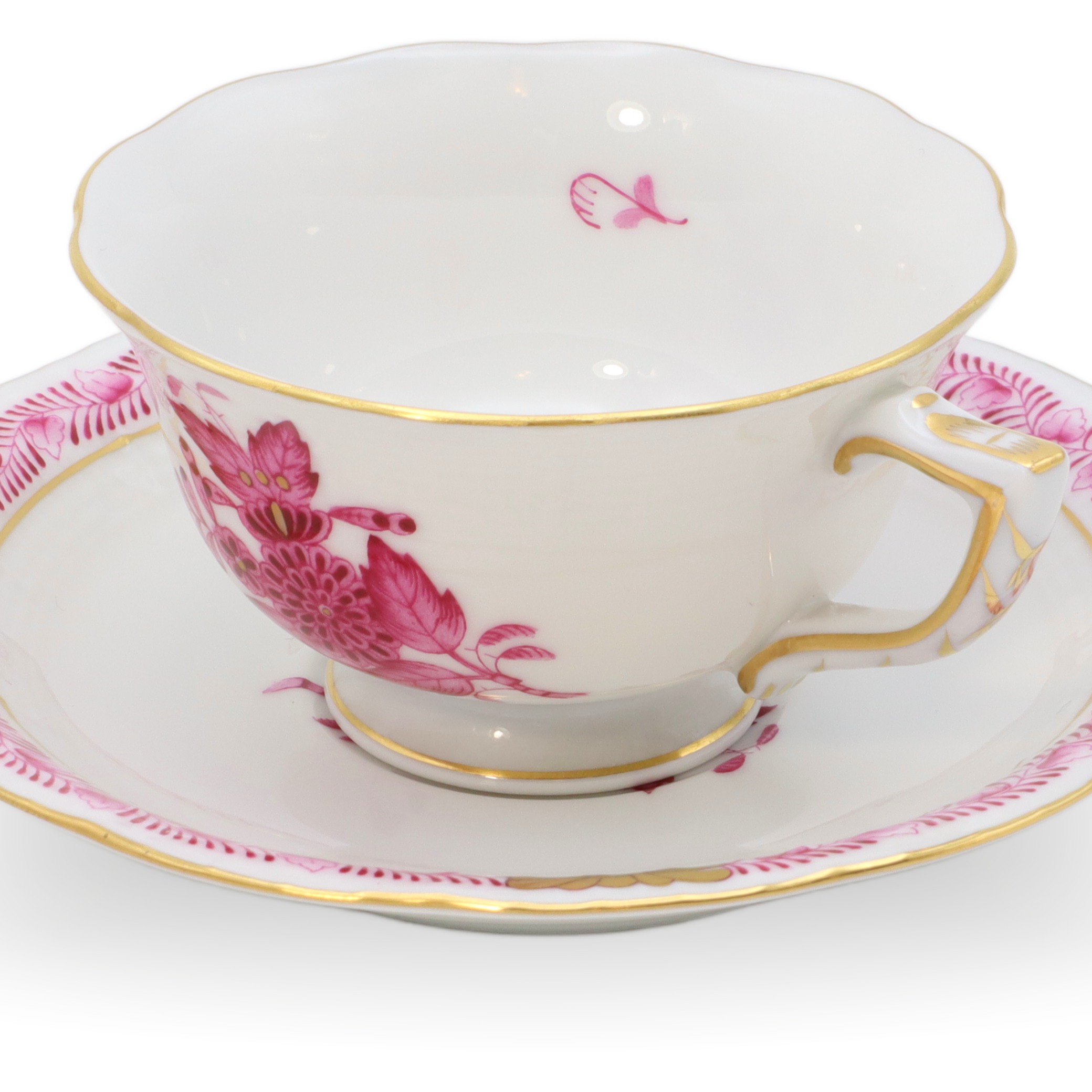 Herend Apponyi Purpur Mocca - Espresso Tassen Untertassen Set - Handbemaltes Porzellan - Ungarn Thumbnail for Herend Apponyi Purpur Mocca - Espresso Tassen Untertassen Set - Handbemaltes Porzellan - Ungarn