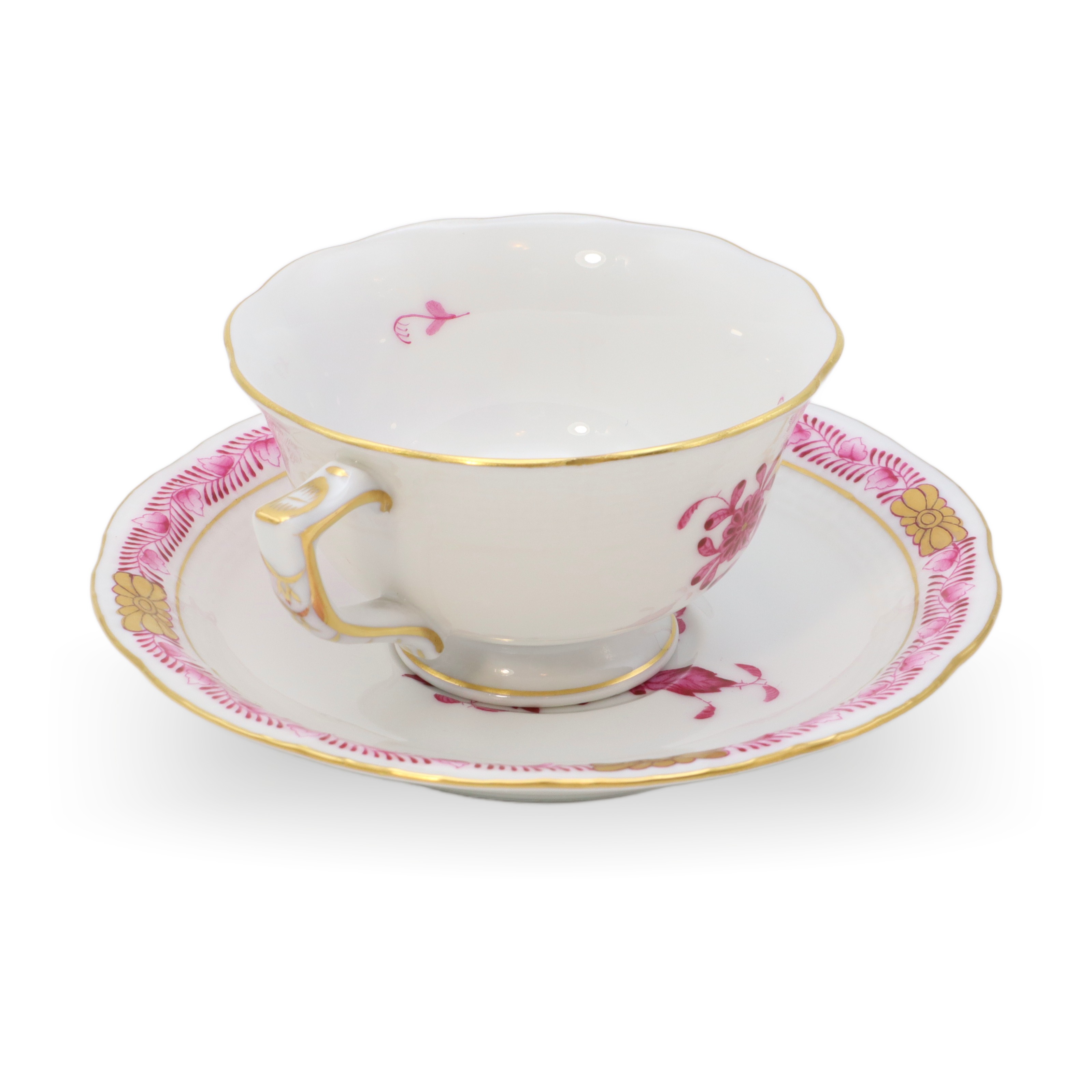 Herend Apponyi Purpur Mocca - Espresso Tassen Untertassen Set - Handbemaltes Porzellan - Ungarn Thumbnail for Herend Apponyi Purpur Mocca - Espresso Tassen Untertassen Set - Handbemaltes Porzellan - Ungarn