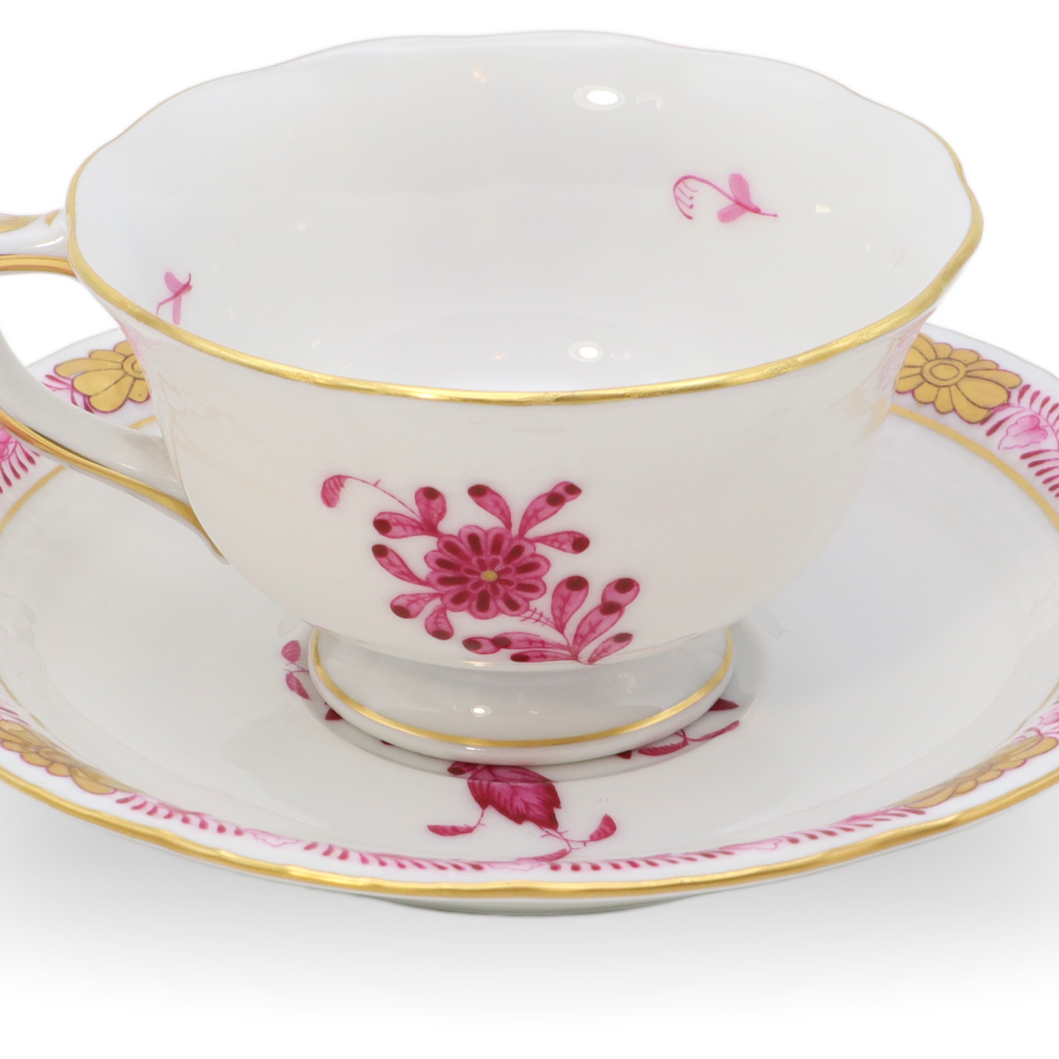 Herend Apponyi Purpur Mocca - Espresso Tassen Untertassen Set - Handbemaltes Porzellan - Ungarn Thumbnail for Herend Apponyi Purpur Mocca - Espresso Tassen Untertassen Set - Handbemaltes Porzellan - Ungarn