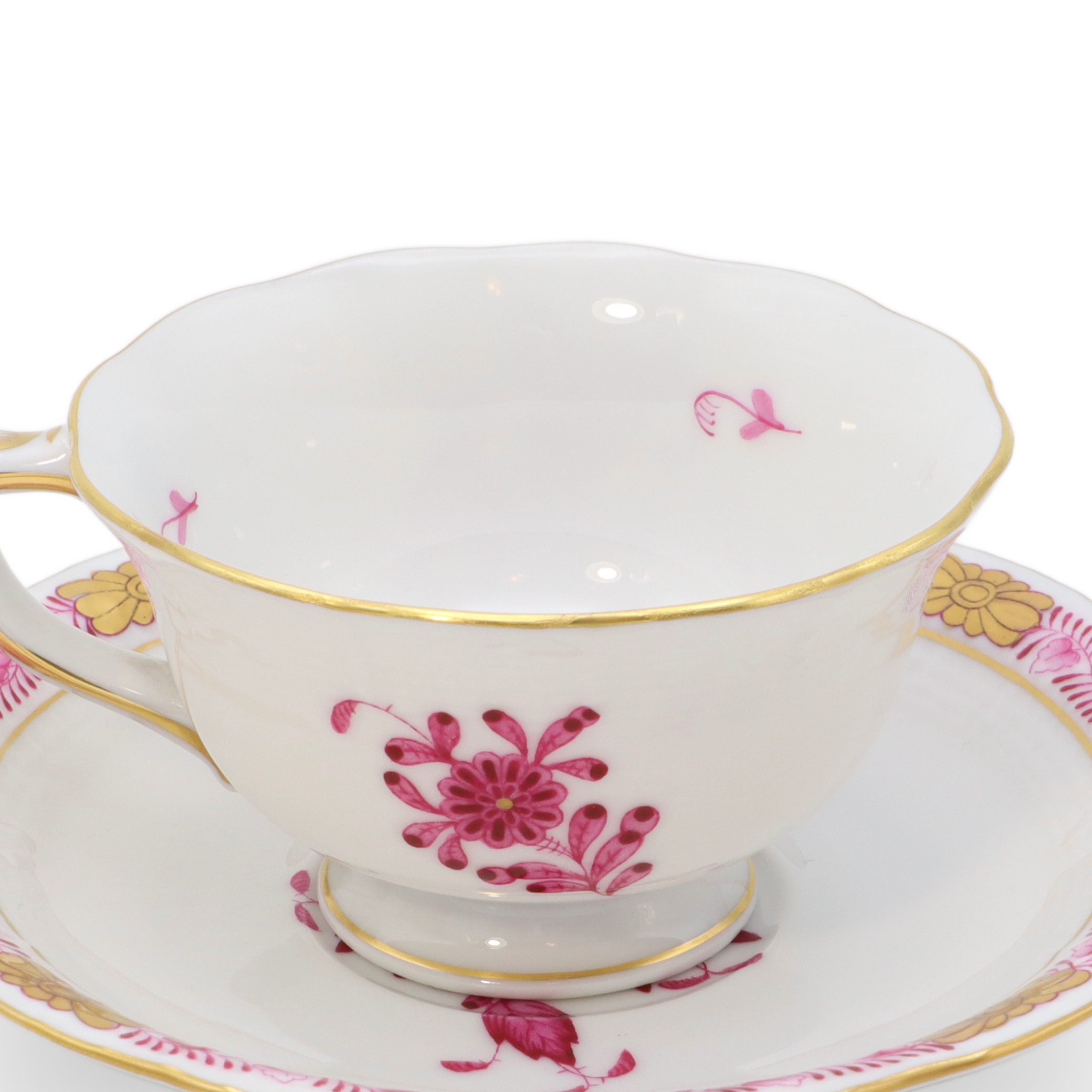 Herend Apponyi Purpur Mocca - Espresso Tassen Untertassen Set - Handbemaltes Porzellan - Ungarn Thumbnail for Herend Apponyi Purpur Mocca - Espresso Tassen Untertassen Set - Handbemaltes Porzellan - Ungarn