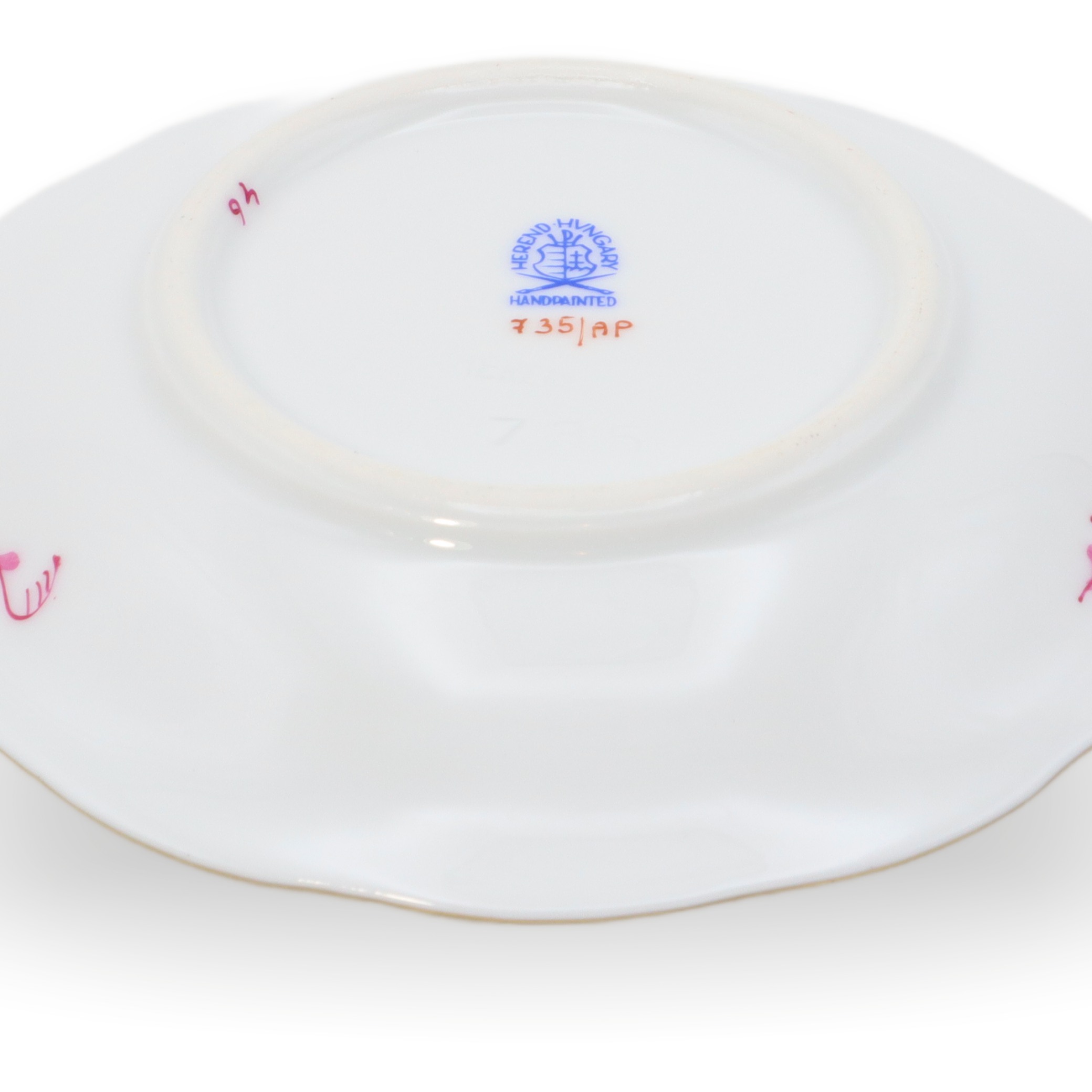 Herend Apponyi Purpur Mocca - Espresso Tassen Untertassen Set - Handbemaltes Porzellan - Ungarn Thumbnail for Herend Apponyi Purpur Mocca - Espresso Tassen Untertassen Set - Handbemaltes Porzellan - Ungarn