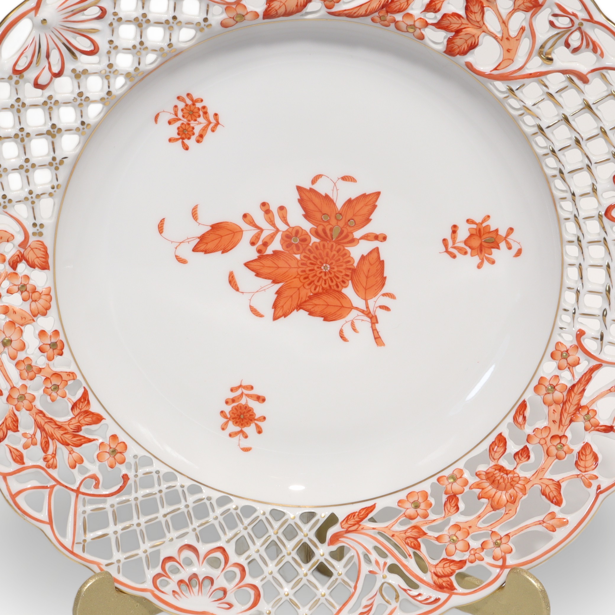 Herend Apponyi Rust Durchbruch Speiseteller - Handbemaltes Antikes Porzellan - Ungarn Thumbnail for Herend Apponyi Rust Durchbruch Speiseteller - Handbemaltes Antikes Porzellan - Ungarn