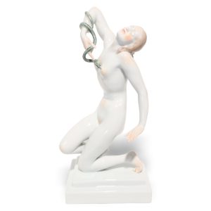 Herend Figur Cleopatra - Porzellan Statue - Art Deco - Vintage Sammlerobjekt - Dekoration