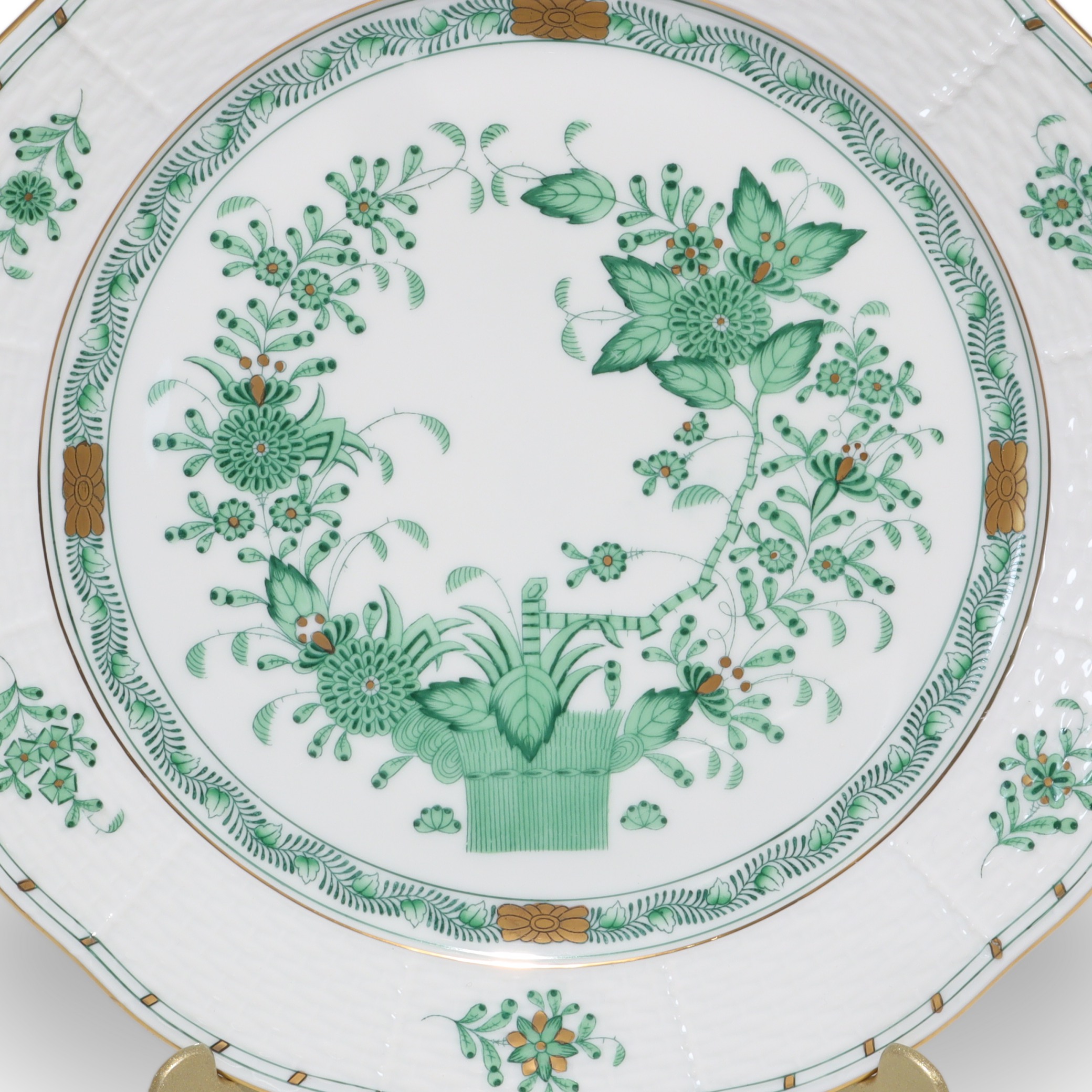 Herend Indian Basket Green Großer Teller - Porzellan Geschirr - Handbemalt Ungarn Thumbnail for Herend Indian Basket Green Großer Teller - Porzellan Geschirr - Handbemalt Ungarn