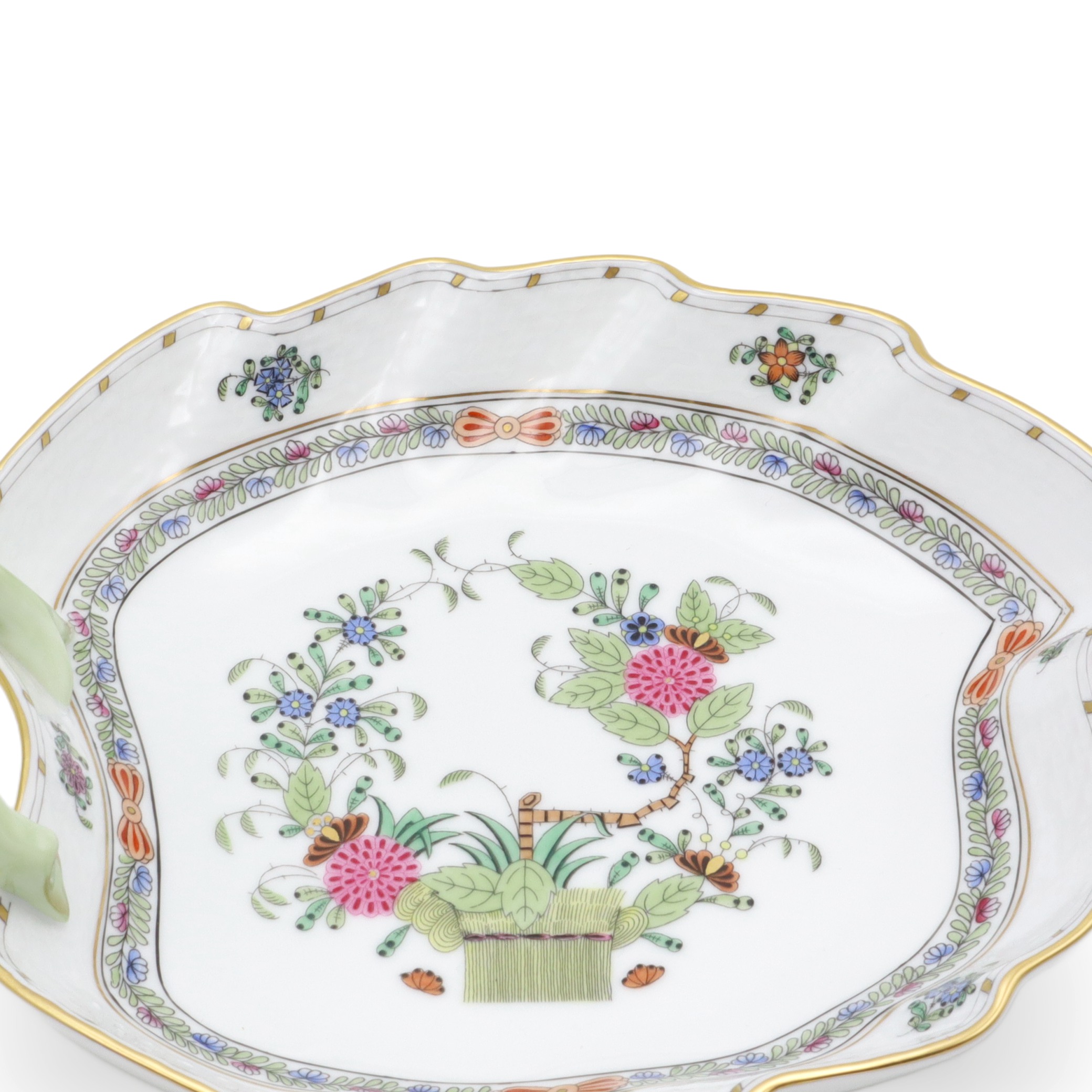 Herend Multi Color Indian Basket Leaf Tray - Ungarn - Porzellanschale Thumbnail for Herend Multi Color Indian Basket Leaf Tray - Ungarn - Porzellanschale