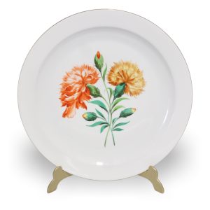 Herend Porzellan Kitty - Großer Teller - Goldrand - Katzen Sammler Wanddeko