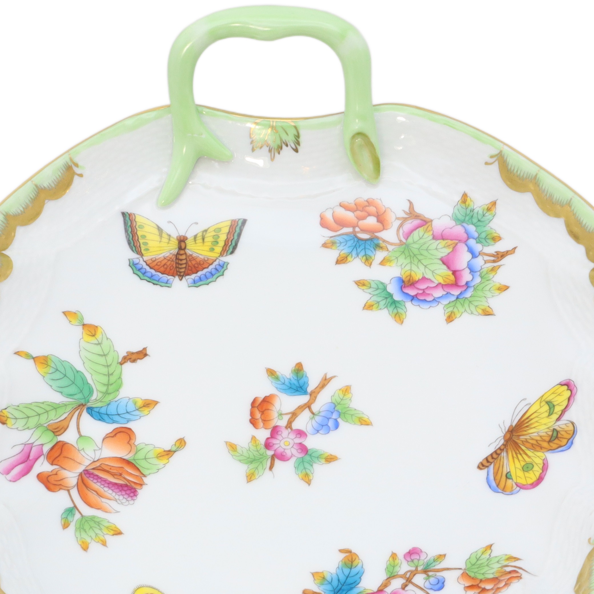 Herend Queen Victoria - Große Handbemalte Blatt-Schale - Porzellan - Dekorative Schale Thumbnail for Herend Queen Victoria - Große Handbemalte Blatt-Schale - Porzellan - Dekorative Schale