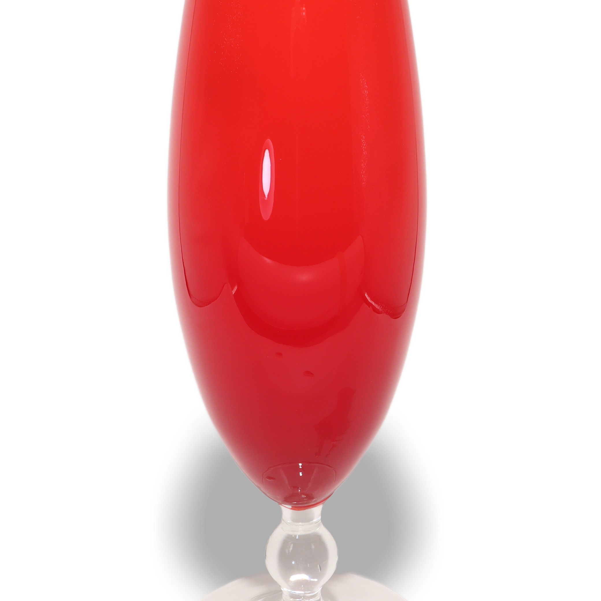 Rote Murano Vase - Handgeblasenes Glas - Italienische Vintage-Deko Thumbnail for Rote Murano Vase - Handgeblasenes Glas - Italienische Vintage-Deko