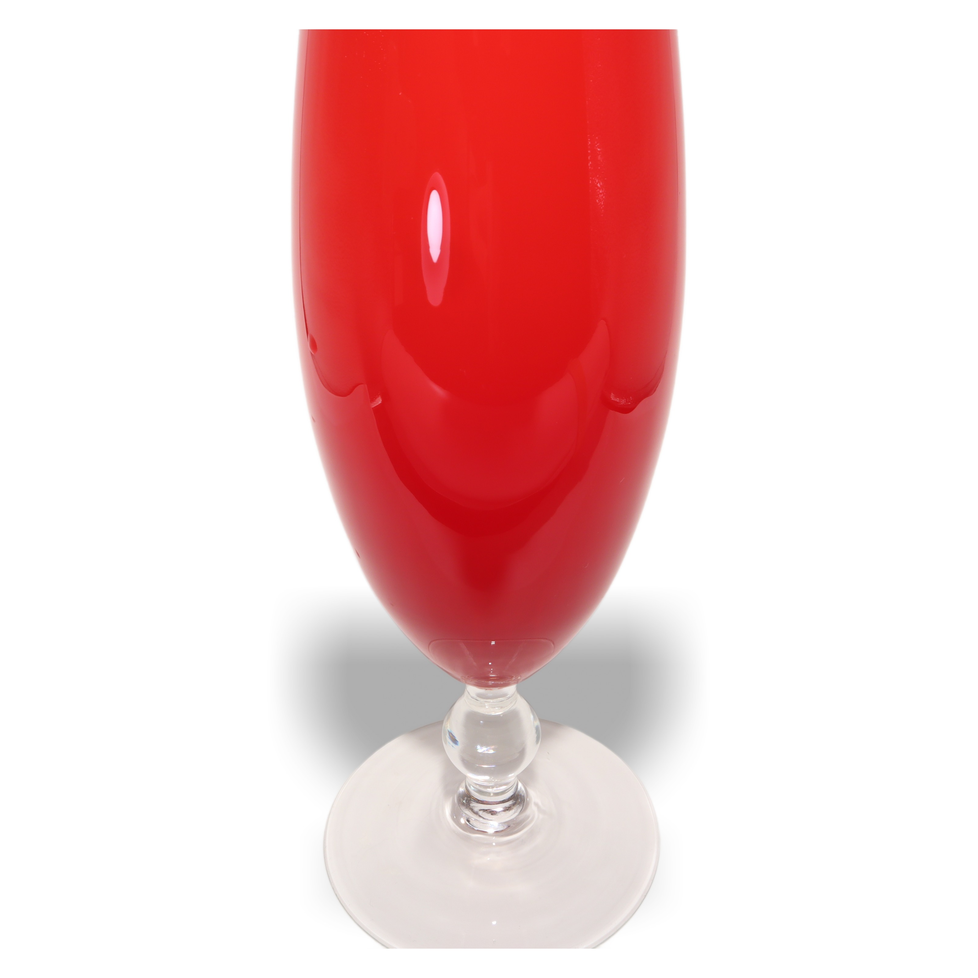 Rote Murano Vase - Handgeblasenes Glas - Italienische Vintage-Deko Thumbnail for Rote Murano Vase - Handgeblasenes Glas - Italienische Vintage-Deko
