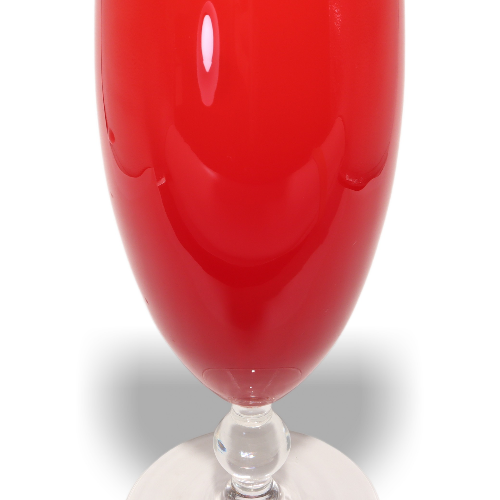 Rote Murano Vase - Handgeblasenes Glas - Italienische Vintage-Deko Thumbnail for Rote Murano Vase - Handgeblasenes Glas - Italienische Vintage-Deko