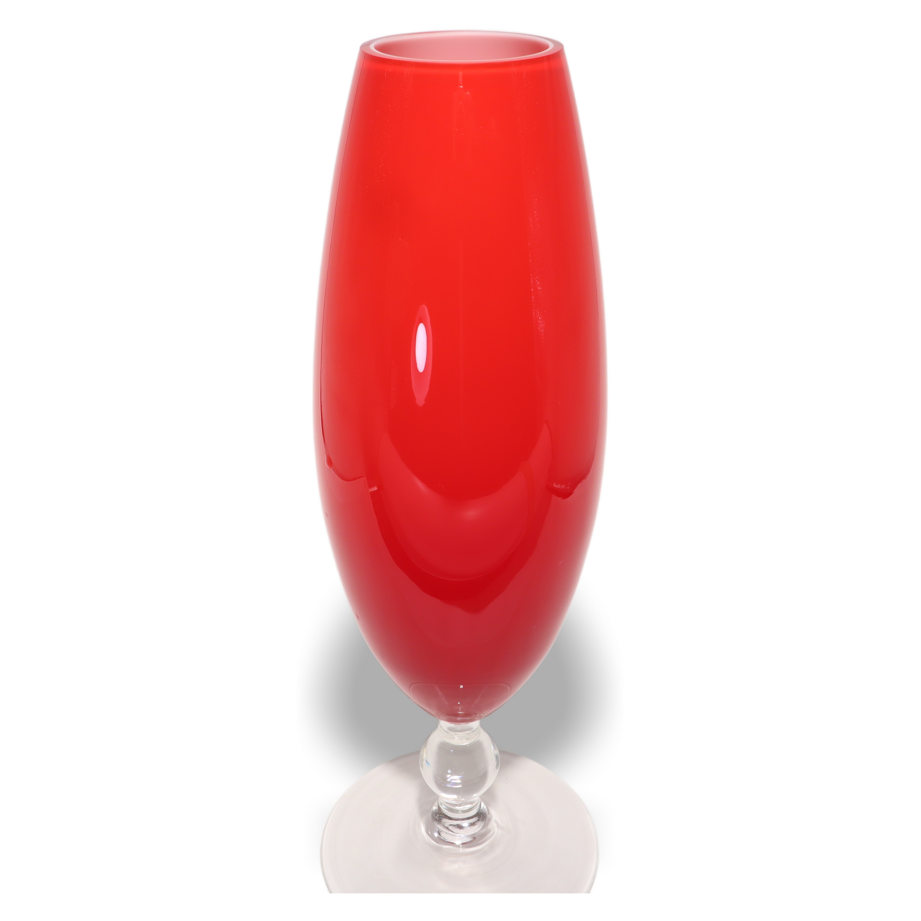 Rote Murano Vase - Handgeblasenes Glas - Italienische Vintage-Deko Thumbnail for Rote Murano Vase - Handgeblasenes Glas - Italienische Vintage-Deko