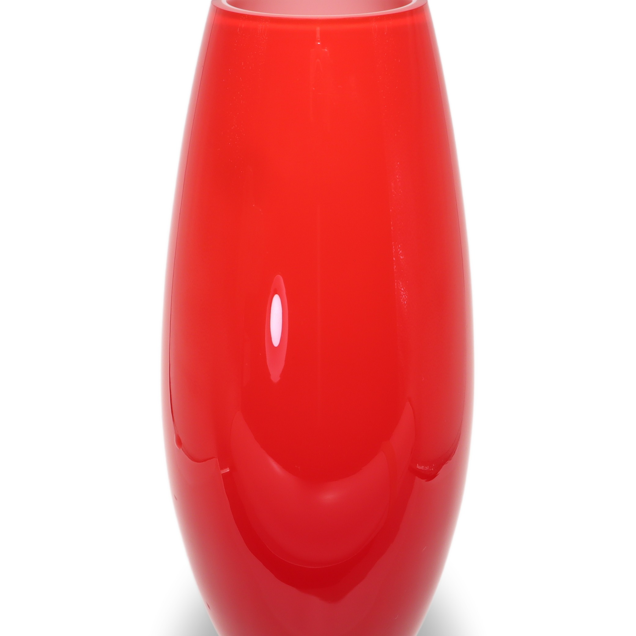 Rote Murano Vase - Handgeblasenes Glas - Italienische Vintage-Deko Thumbnail for Rote Murano Vase - Handgeblasenes Glas - Italienische Vintage-Deko