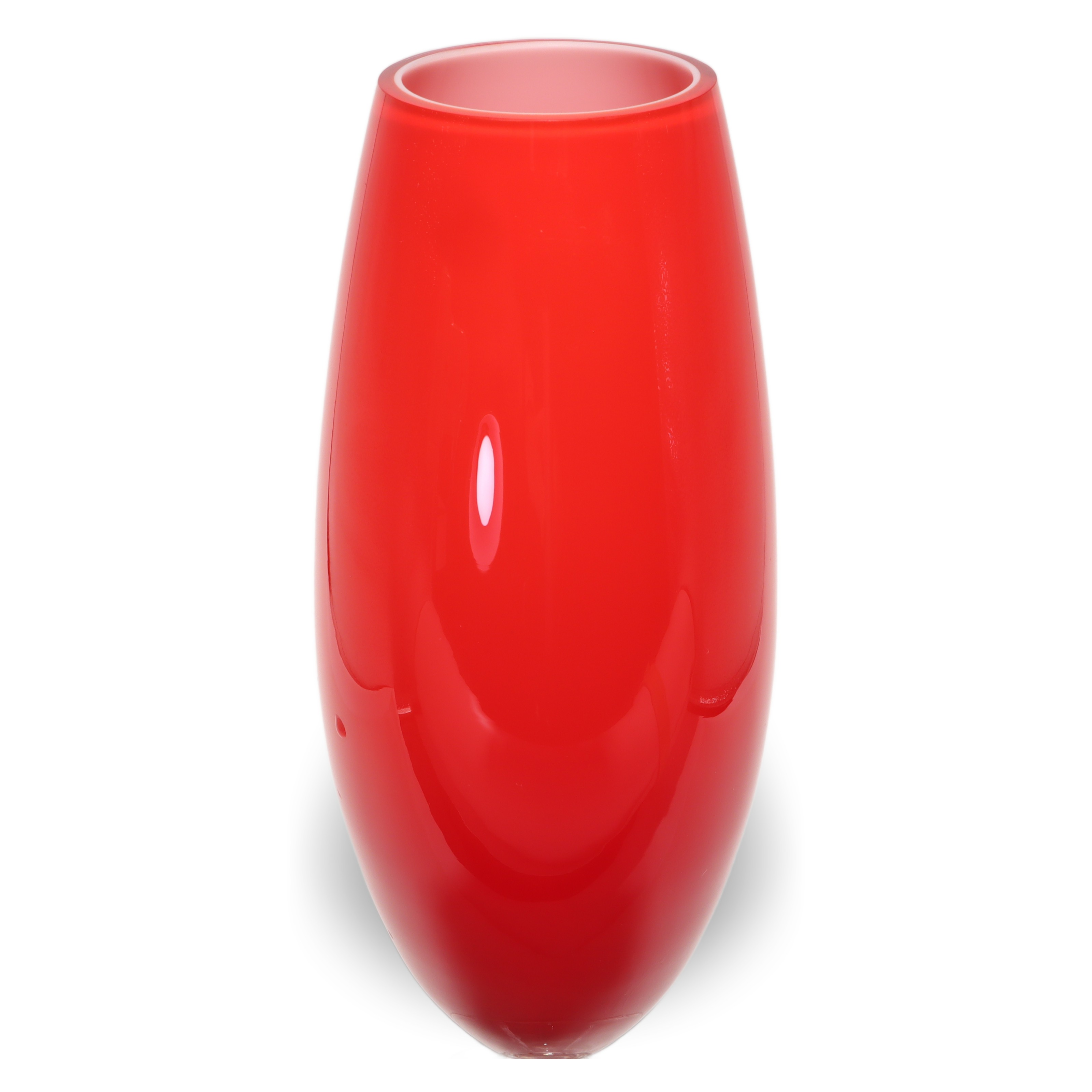 Rote Murano Vase - Handgeblasenes Glas - Italienische Vintage-Deko Thumbnail for Rote Murano Vase - Handgeblasenes Glas - Italienische Vintage-Deko