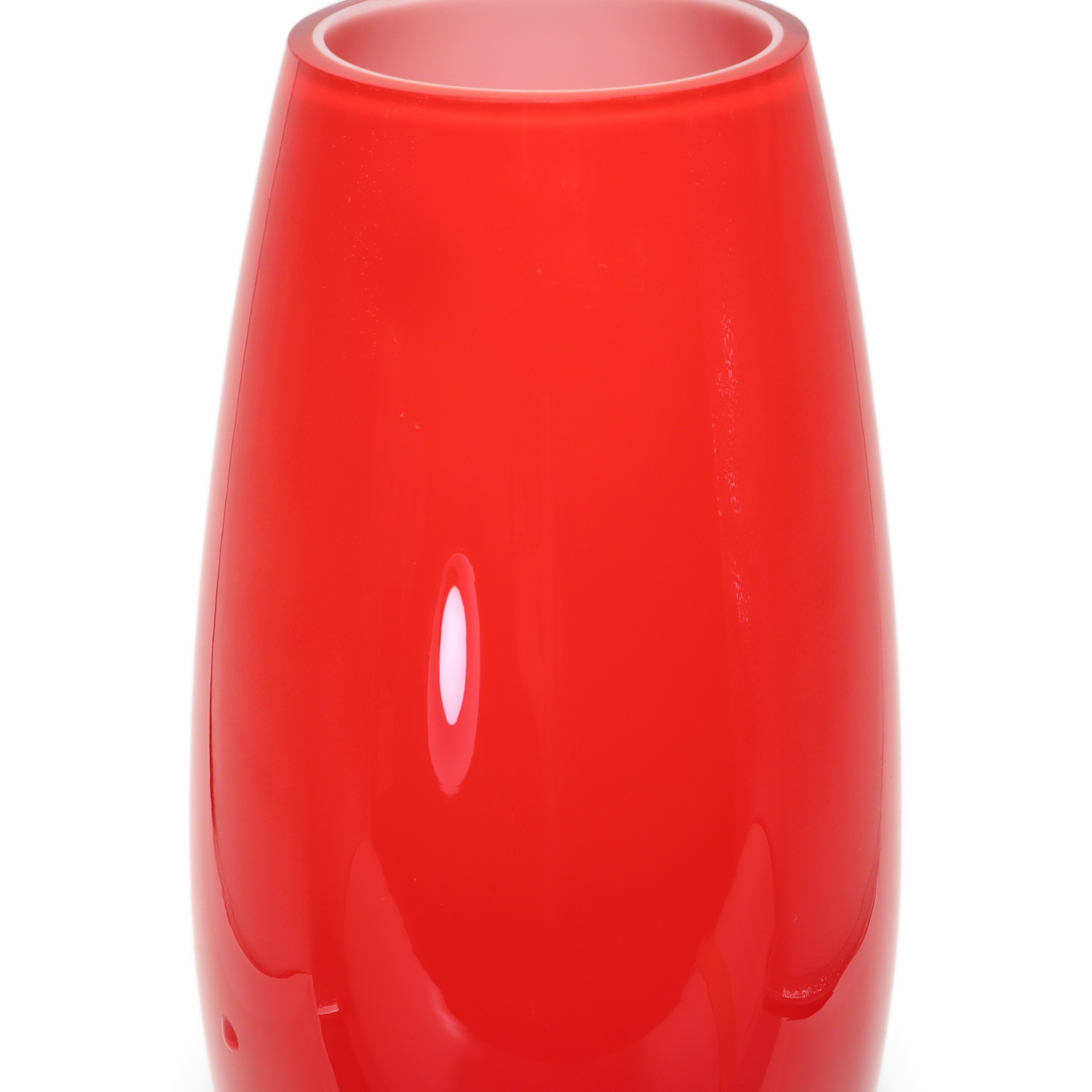 Rote Murano Vase - Handgeblasenes Glas - Italienische Vintage-Deko Thumbnail for Rote Murano Vase - Handgeblasenes Glas - Italienische Vintage-Deko