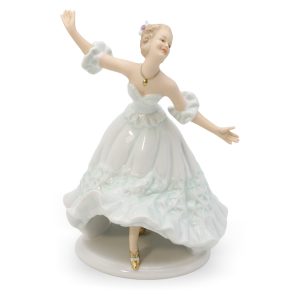 Wallendorfer Porzellan Ballerina Figur - 1764 - Deutsches Vintage-Dekor